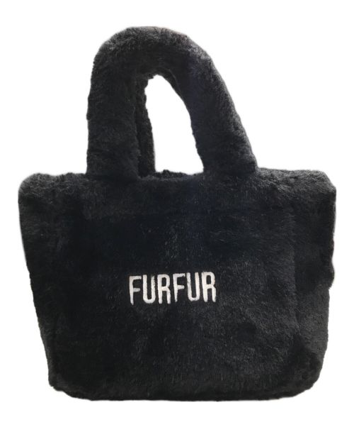 furfur（ファーファー）furfur (ファーファー) 2WAYエコファーバッグ ブラックの古着・服飾アイテム