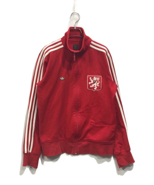 adidas（アディダス）adidas (アディダス) トラックジャケット レッドの古着・服飾アイテム