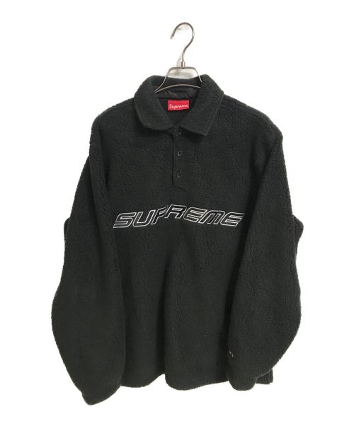 SUPREME（シュプリーム）SUPREME (シュプリーム) 22AW Polartec L/S Polo ブラック サイズ:Mの古着・服飾アイテム