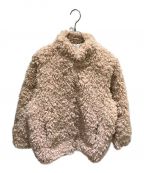 CLANEクラネ）の古着「CURL FUR SHORT COAT」｜ベージュ