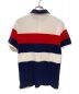 POLO RALPH LAUREN (ポロ・ラルフローレン) ポロシャツ ホワイト×ネイビー サイズ:M：3980円