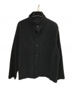 HOMME PLISSE ISSEY MIYAKEオムプリッセ イッセイ ミヤケ）の古着「TAILORED PLEATS JACKET」｜ブラック