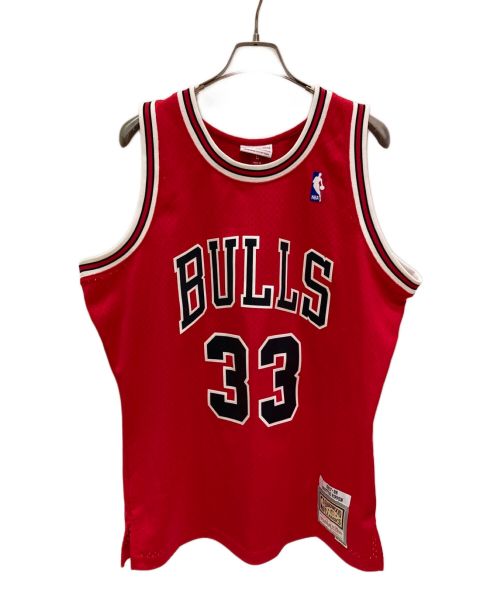 MITCHELL & NESS（ミッチェルアンドネス）MITCHELL & NESS (ミッチェルアンドネス) ゲームカットソー レッド サイズ:Lの古着・服飾アイテム