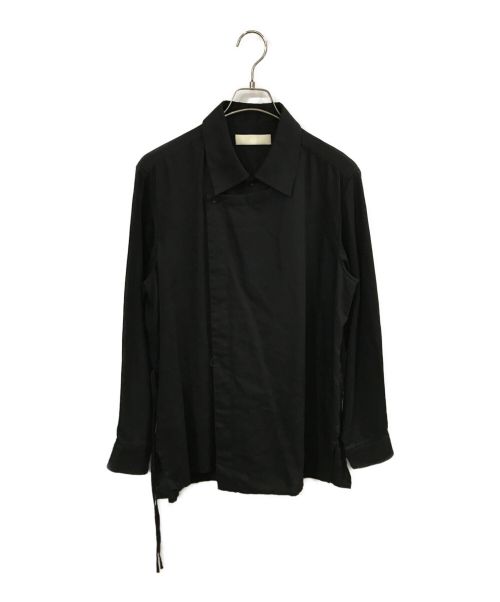 ETHOSENS（エトセンス）ETHOSENS (エトセンス) VENETIAN LAYERS SHIRT ブラック サイズ:記載なしの古着・服飾アイテム