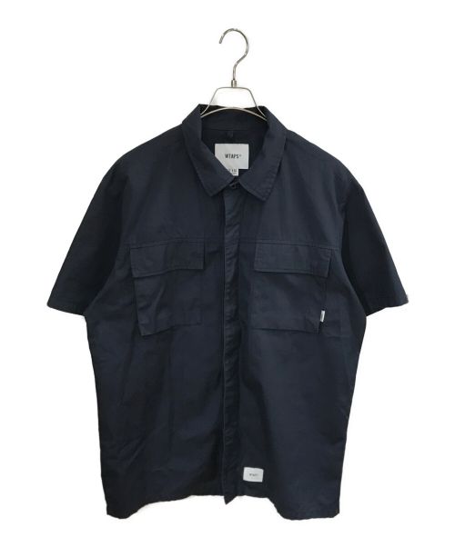 WTAPS（ダブルタップス）WTAPS (ダブルタップス) 半袖ワークシャツ ネイビー サイズ:X 03の古着・服飾アイテム