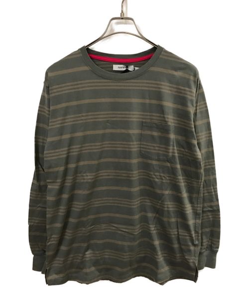 nonnative（ノンネイティブ）nonnative (ノンネイティブ) ボーダーカットソー カーキ サイズ:1 未使用品の古着・服飾アイテム