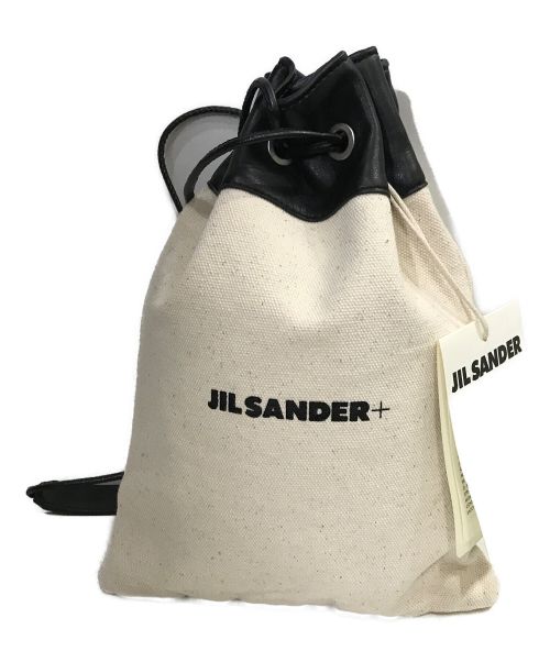 JIL SANDER+（ジルサンダープラス）JIL SANDER+ (ジルサンダー) 巾着バッグ アイボリーの古着・服飾アイテム