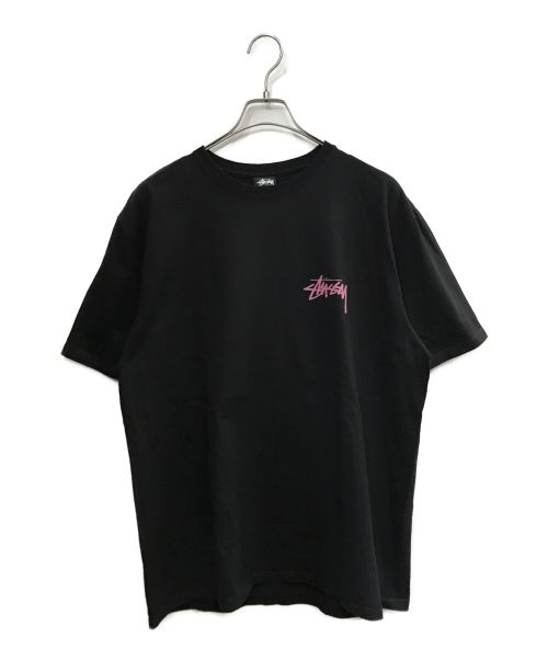 stussy（ステューシー）stussy (ステューシー) UNIVERSE TEE ブラック サイズ:Lの古着・服飾アイテム