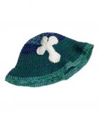 Y.A.R.N.ヤーン）の古着「3D Cross Handmade Knit hat」｜グリーン
