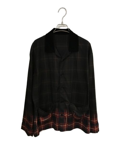 sacai（サカイ）sacai (サカイ) チェックシャツ ブラック サイズ:1の古着・服飾アイテム