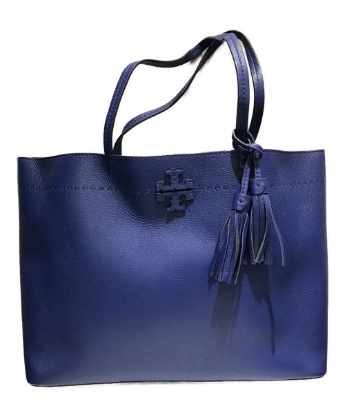 TORY BURCH（トリーバーチ）TORY BURCH (トリーバーチ) McGRAW TOTE ネイビーの古着・服飾アイテム