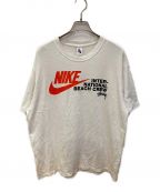 NIKE×stussyナイキ×ステューシー）の古着「プリントTシャツ」｜ホワイト