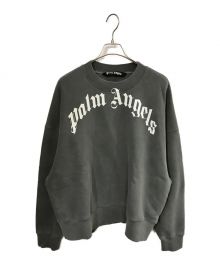 Palm Angels（パーム エンジェルス）の古着「CURVED LOGO SWEATSHIRT」｜グレー