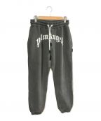 Palm Angelsパーム エンジェルス）の古着「CURVED LOGO SWEATPANTS」｜グレー