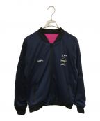 F.C.R.B.エフシーアールビー）の古着「BIG LOGO REVERSIBLE PDK JACKET」｜ネイビー