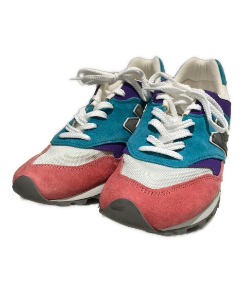 NEW BALANCE（ニューバランス）NEW BALANCE (ニューバランス) スニーカー ブルー×ピンク サイズ:28cmの古着・服飾アイテム