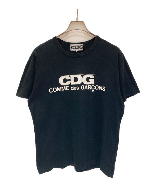 CDG（シーディージー）CDG (シーディージー) プリントカットソー ブラック サイズ:XLの古着・服飾アイテム