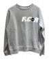 F.C.R.B.（エフシーアールビー）の古着「STRADDLE LOGO CREW NECK SWEAT」｜グレー