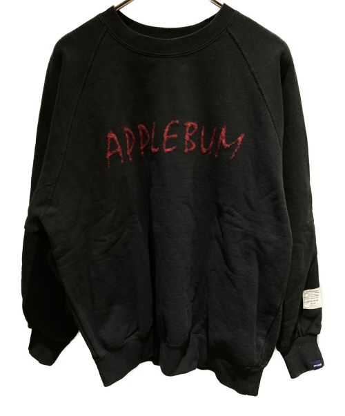 APPLEBUM（アップルバム）APPLEBUM (アップルバム) クルーネックスウェット ブラック サイズ:Lの古着・服飾アイテム