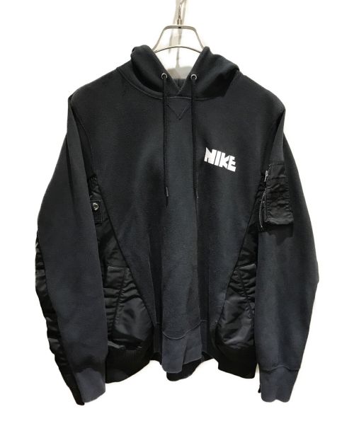 sacai（サカイ）sacai (サカイ) NIKE (ナイキ) NRG HOODIE ブラック サイズ:Mの古着・服飾アイテム