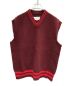 Maison Margiela（メゾンマルジェラ）の古着「OVERSIZED KNIT VEST」｜バーガンディー