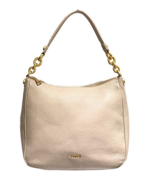 FURLA（フルラ）FURLA (フルラ) ホーボーバッグ ベージュの古着・服飾アイテム