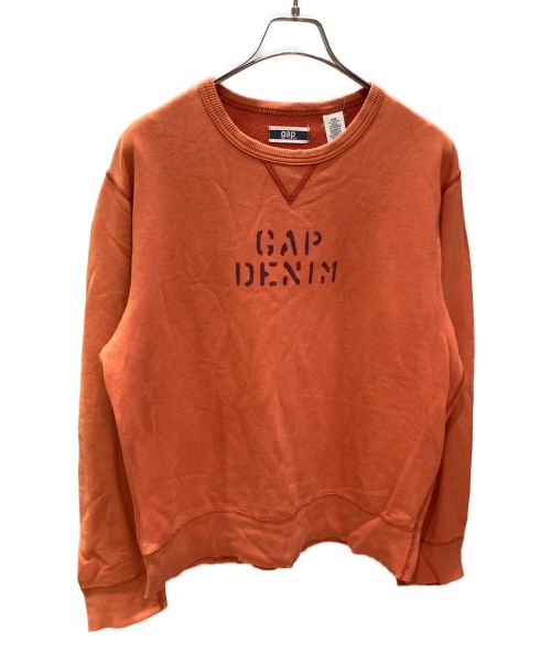 OLD GAP（オールドギャップ）OLD GAP (オールドギャップ) 80'sリングネックスウェット オレンジ サイズ:Mの古着・服飾アイテム