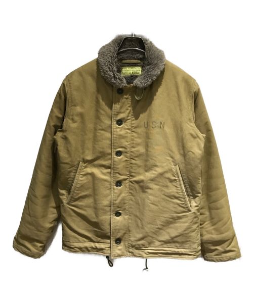 BUZZ RICKSON'S（バズリクソンズ）BUZZ RICKSON'S (バズリクソンズ) Type N-1 Khaki “NAVY DEPARTMENT” ブラウン サイズ:Lの古着・服飾アイテム