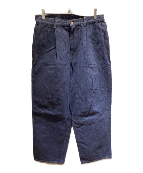 Graphpaper（グラフペーパー）Graphpaper (グラフペーパー) COLORFAST DENIM 2 TUCKS PANTS インディゴ サイズ:1の古着・服飾アイテム