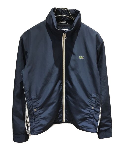 LACOSTE（ラコステ）LACOSTE (ラコステ) ビルトインフード タフタ ウィンドブレーカー ネイビー サイズ:XSの古着・服飾アイテム