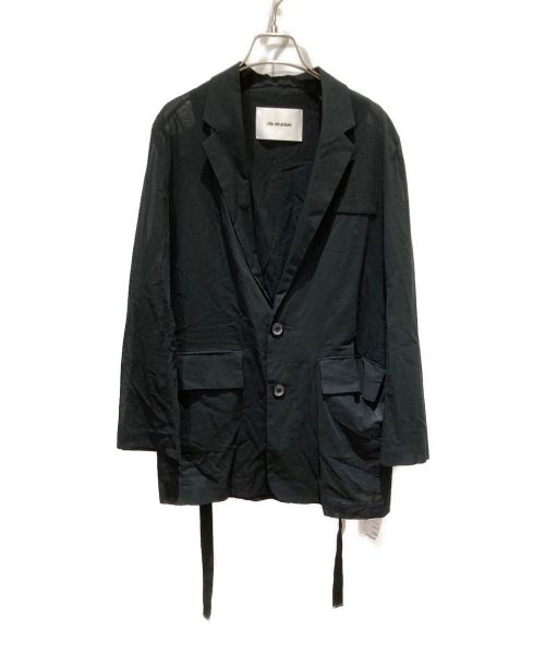 rito structure（リト ストラクチャー）rito structure (リト ストラクチャー) See-through Cotton Jacket ブラック サイズ:1の古着・服飾アイテム