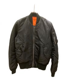 ALPHA INDUSTRIES（アルファインダストリーズ）の古着「MA-1ジャケット」｜ブラック