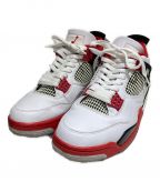 NIKEナイキ）の古着「AIR JORDAN 4 RETRO FIRE RED」｜ホワイト