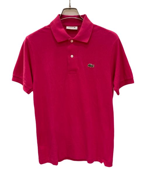 LACOSTE（ラコステ）LACOSTE (ラコステ) 鹿の子ポロシャツ ショッキングピンク サイズ:3の古着・服飾アイテム