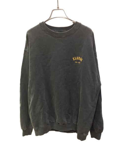 X-LARGE（エクストララージ）X-LARGE (エクストララージ) EAGLE LOGO PIGMENT CREWNECK SWEAT グレー サイズ:Mの古着・服飾アイテム