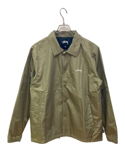 stussy（ステューシー）stussy (ステューシー) コーチジャケット オリーブ サイズ:Sの古着・服飾アイテム