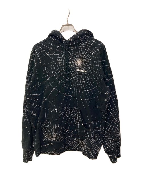 SUPREME（シュプリーム）SUPREME (シュプリーム) Spider Web Hooded Sweatshirt ブラック サイズ:Lの古着・服飾アイテム