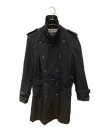 Aquascutum（アクアスキュータム）の古着「トレンチコート」｜ブラック