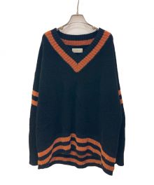 jieda（ジエダ）の古着「OVER V-NECK KNIT」｜ブラック