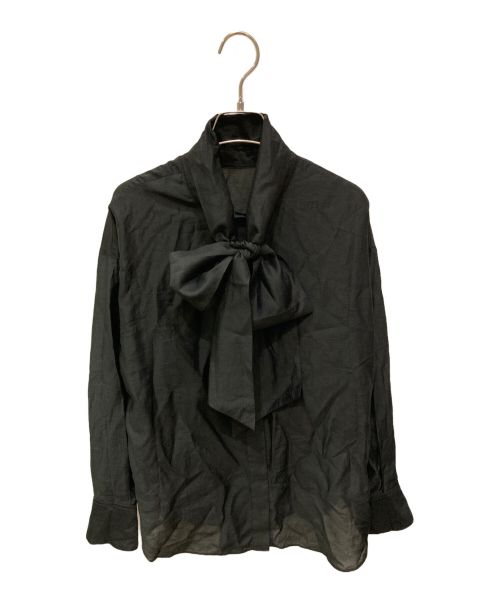 styling/（スタイリング）styling/ (スタイリング) シアーボウタイブラウス ブラック サイズ:FREEの古着・服飾アイテム