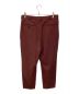 JOHN LAWRENCE SULLIVAN (ジョンローレンスサリバン) MERANGE WOOL TUCKED TROUSERS レッド サイズ:不明（実寸サイズをご確認ください）：13000円