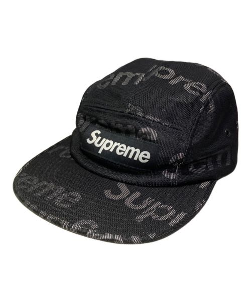 SUPREME（シュプリーム）SUPREME (シュプリーム) Lenticular Logo Camp Cap ブラックの古着・服飾アイテム