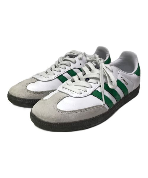 adidas（アディダス）adidas (アディダス) SAMBA OG ホワイト×グリーン サイズ:25.5cmの古着・服飾アイテム