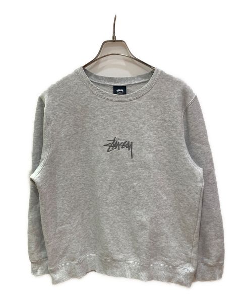 stussy（ステューシー）stussy (ステューシー) ロゴスウェット グレー サイズ:Sの古着・服飾アイテム