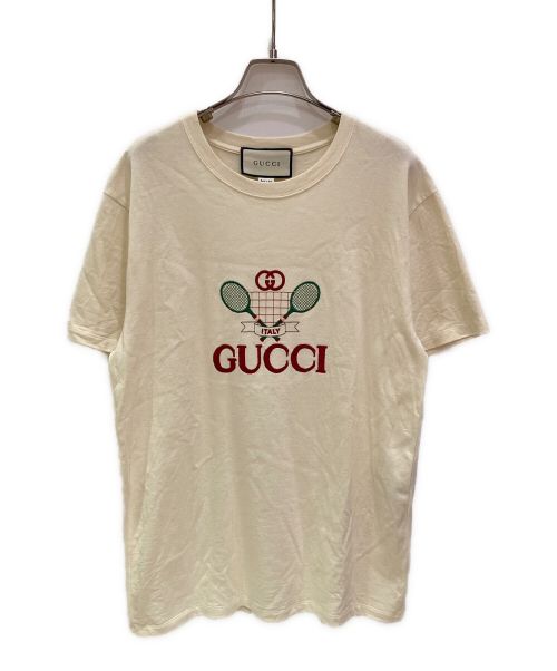 GUCCI（グッチ）GUCCI (グッチ) CLUB MULTI TEE ベージュ サイズ:XSの古着・服飾アイテム