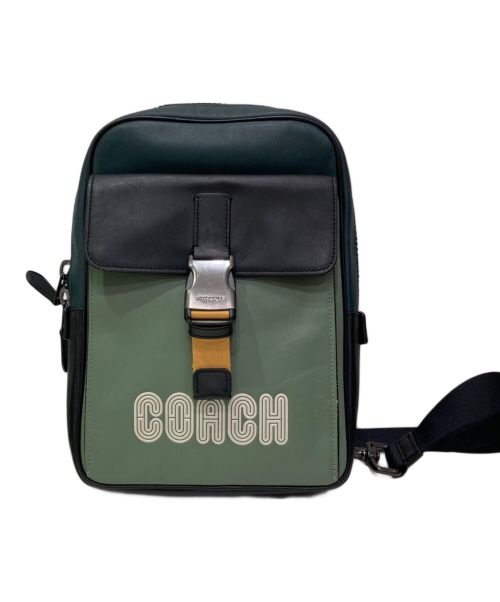 COACH（コーチ）COACH (コーチ) ショルダーバッグ 黄緑の古着・服飾アイテム