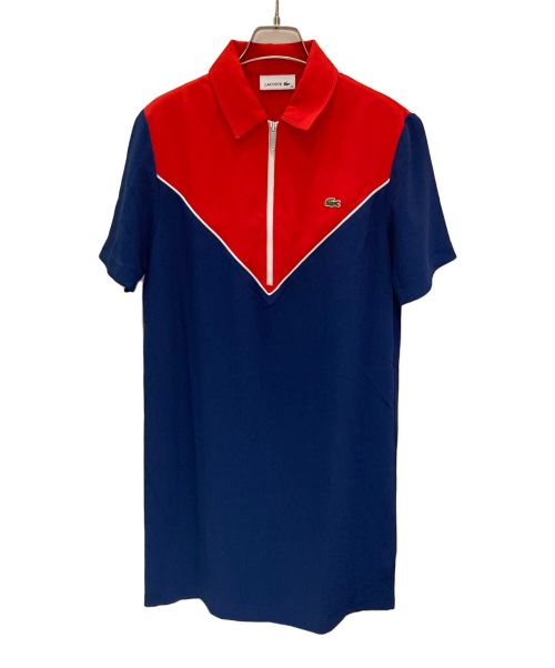 LACOSTE（ラコステ）LACOSTE (ラコステ) シャツワンピース レッド サイズ:38の古着・服飾アイテム