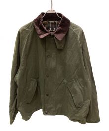 Barbour（バブアー）の古着「トランスポート ピーチスキン コットン ショートレングスブルゾン」｜グリーン