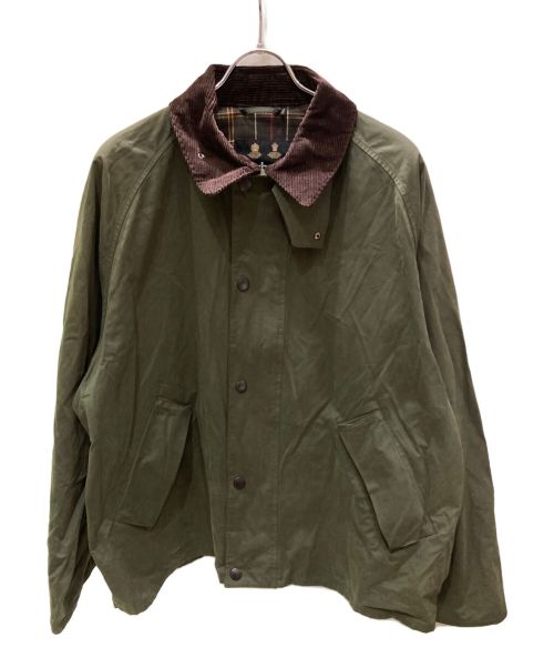 Barbour（バブアー）Barbour (バブアー) トランスポート ピーチスキン コットン ショートレングスブルゾン グリーン サイズ:42の古着・服飾アイテム