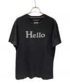 MADISON BLUEマディソンブルー）の古着「HELLO CREW NECK TEE」｜ネイビー